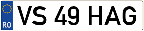 Trailer License Plate